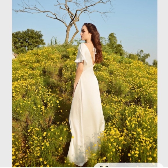 Leila Silk Handmade Silk Blend Dress - Picture 9 of 10